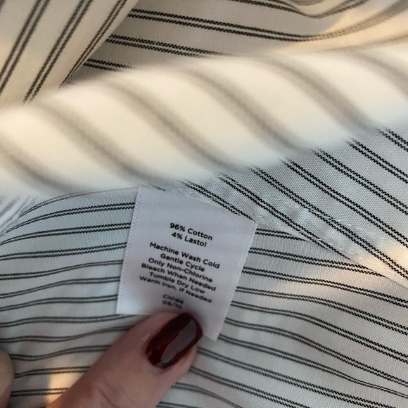 3 for $15! Talbots ladies no iron blouse. 3/4 length sleeves .8P - Picture 6 of 7